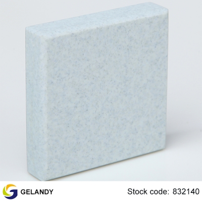 bancadas de superfície sólida azul