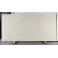 Tampo de mesa de jantar de quartzo artificial branco com lajes de quartzo projetadas 